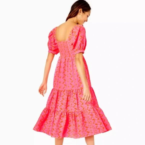 Kina Babydoll Eyelet Midi - Picture 2 of 7